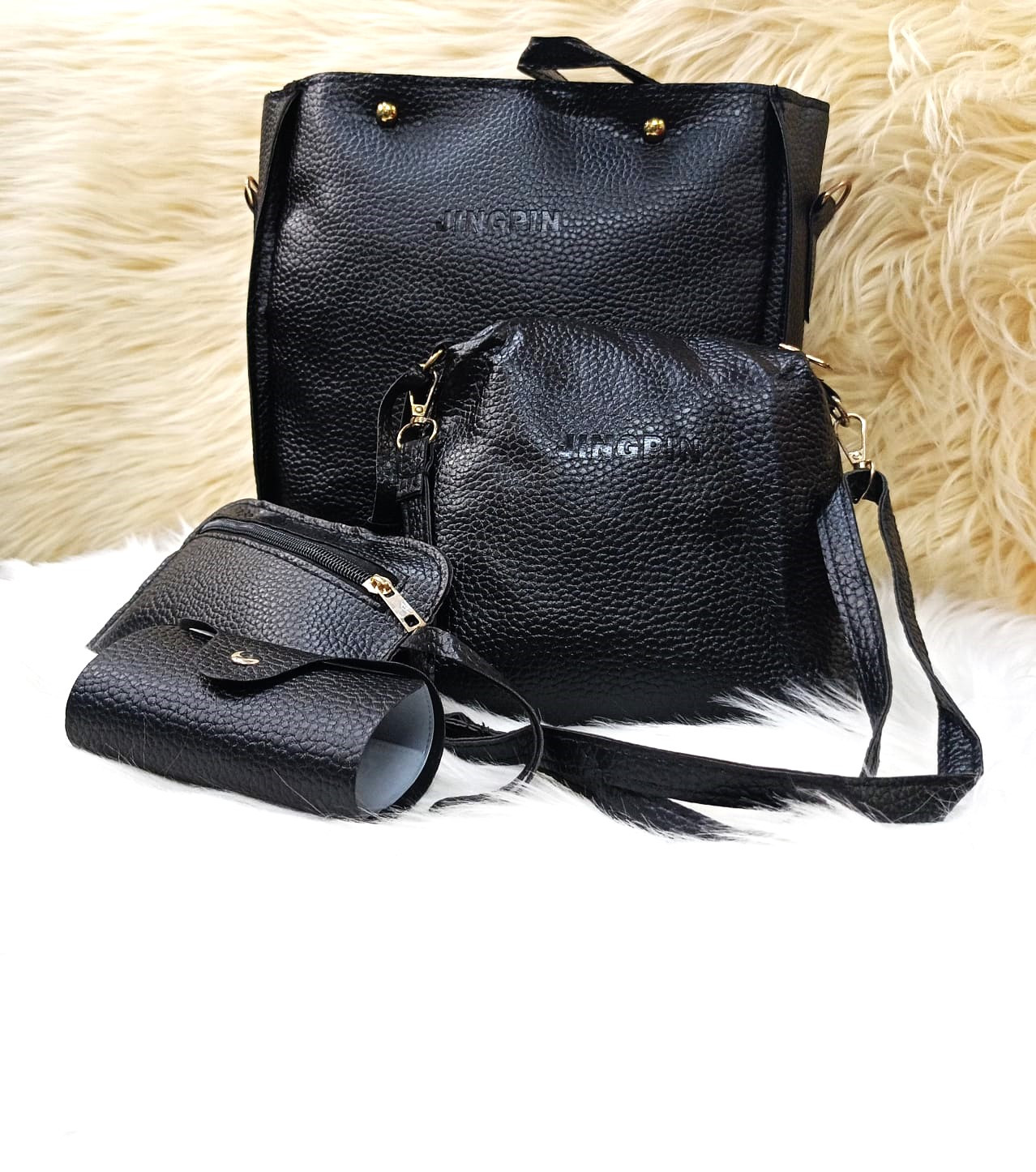 Elegant 4-Piece Ladies Handbag Set