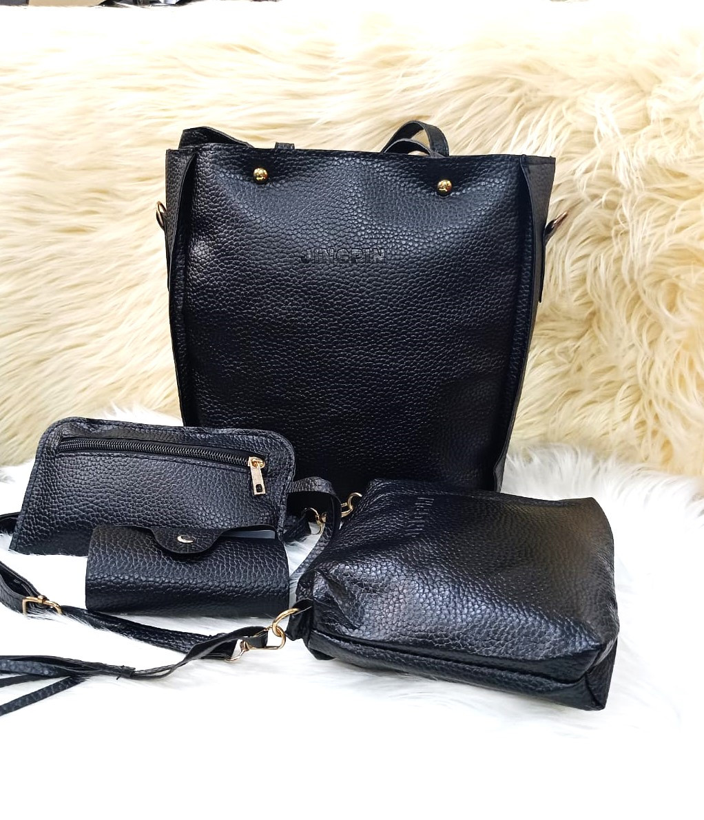 Elegant 4-Piece Ladies Handbag Set