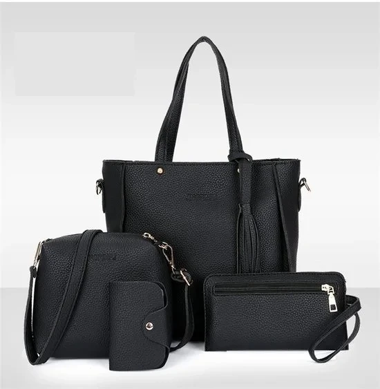 Elegant 4-Piece Ladies Handbag Set