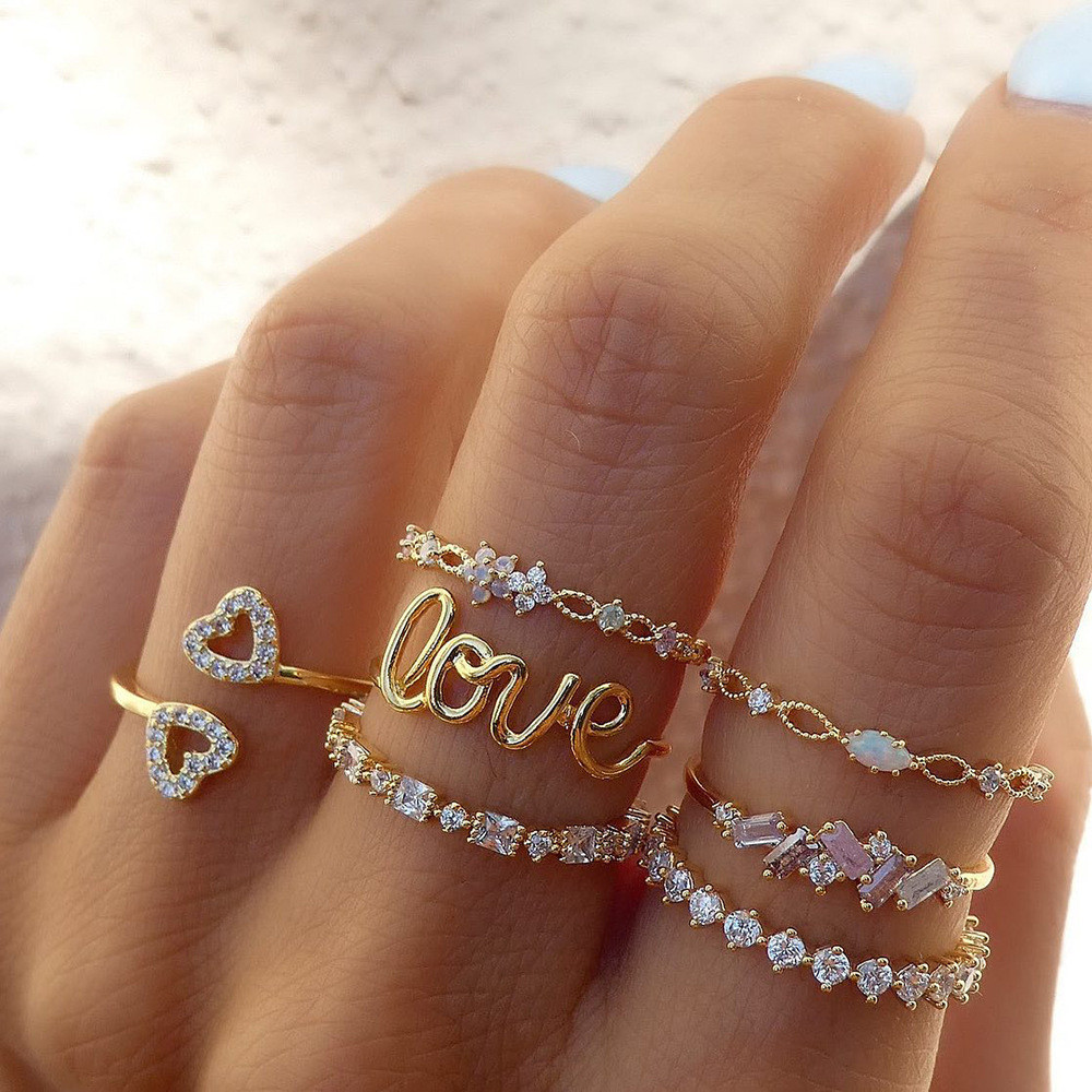 7-piece ring set
