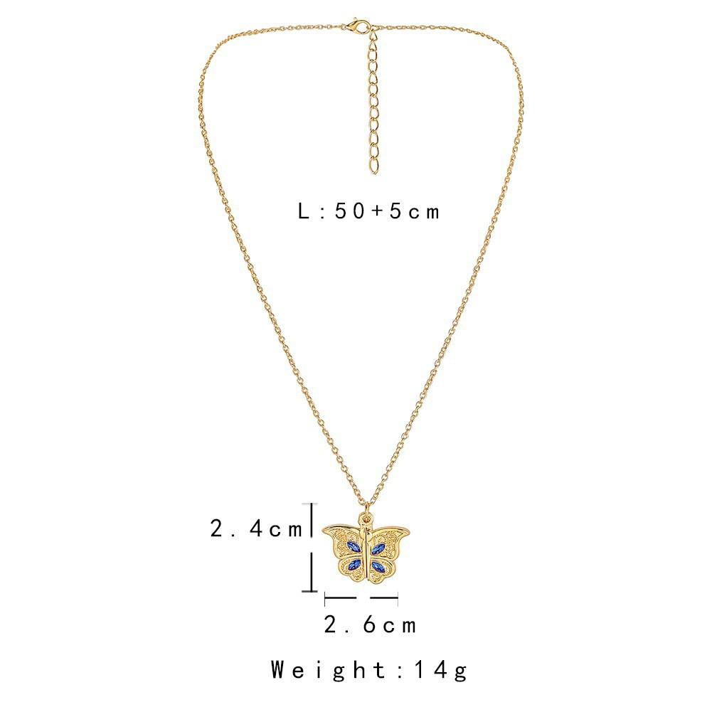 Butterfly "I Love You" Pendant Necklace