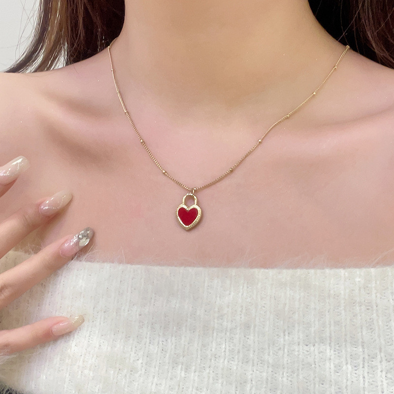 Red Heart Pendant Necklace