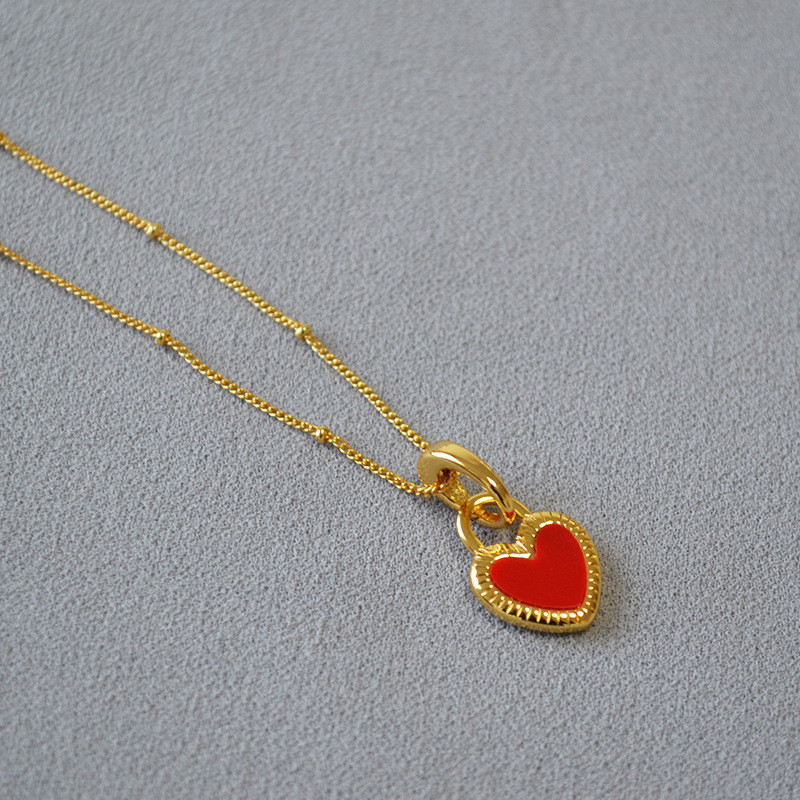 Red Heart Pendant Necklace