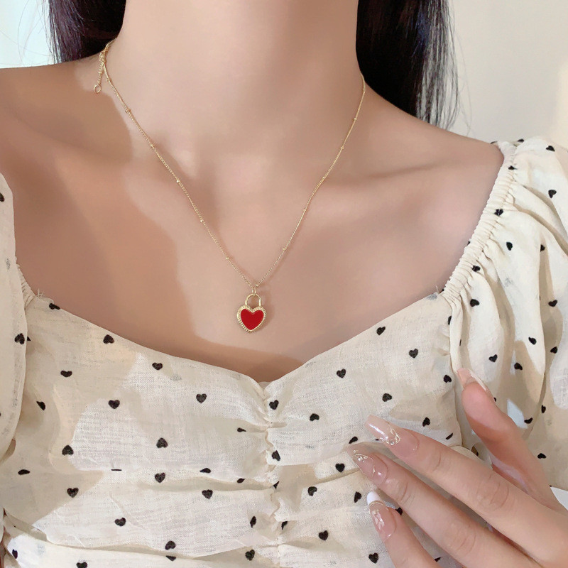 Red Heart Pendant Necklace