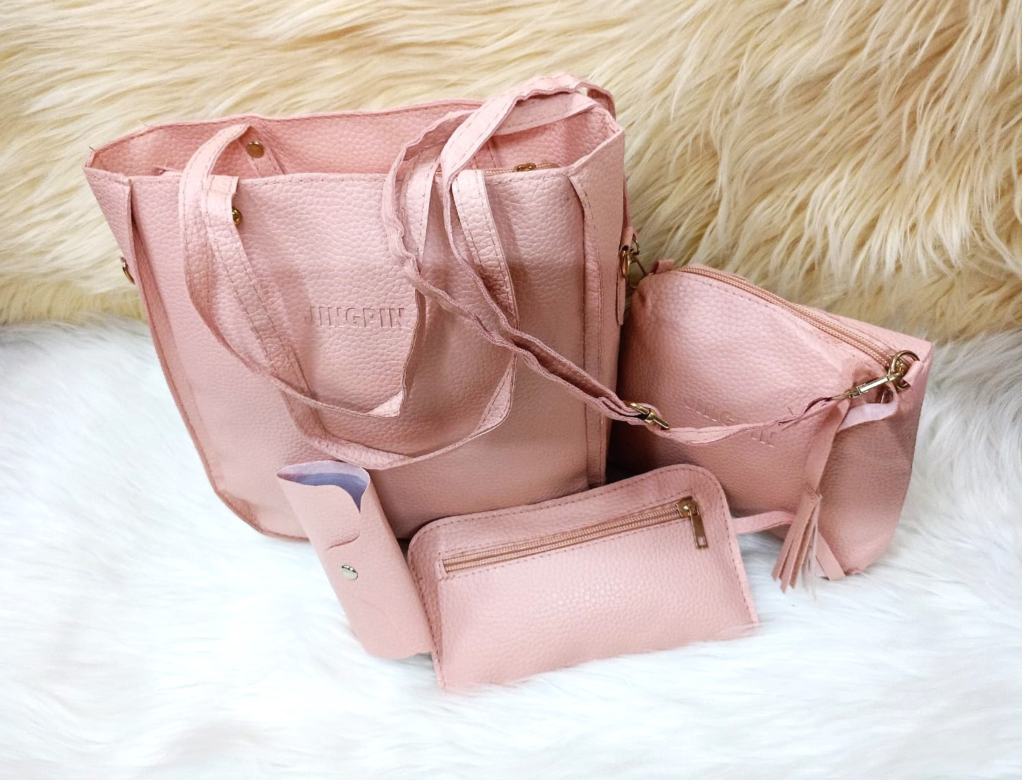 Elegant 4-Piece Ladies Handbag Set