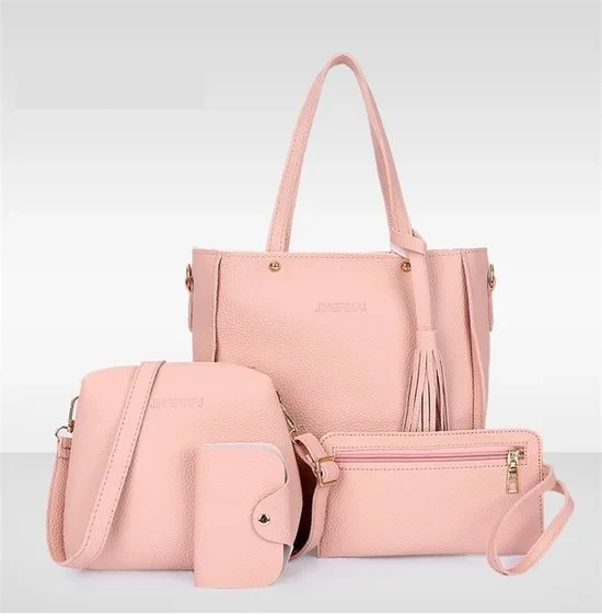 Elegant 4-Piece Ladies Handbag Set