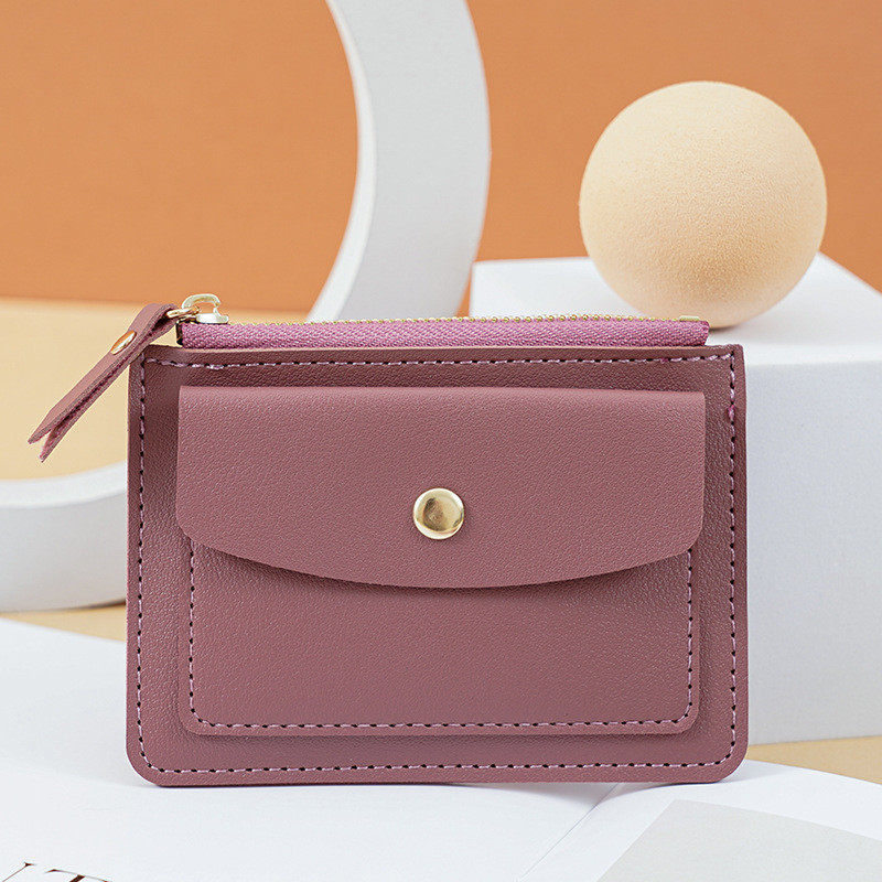 Elegant PU Leather Short Wallet