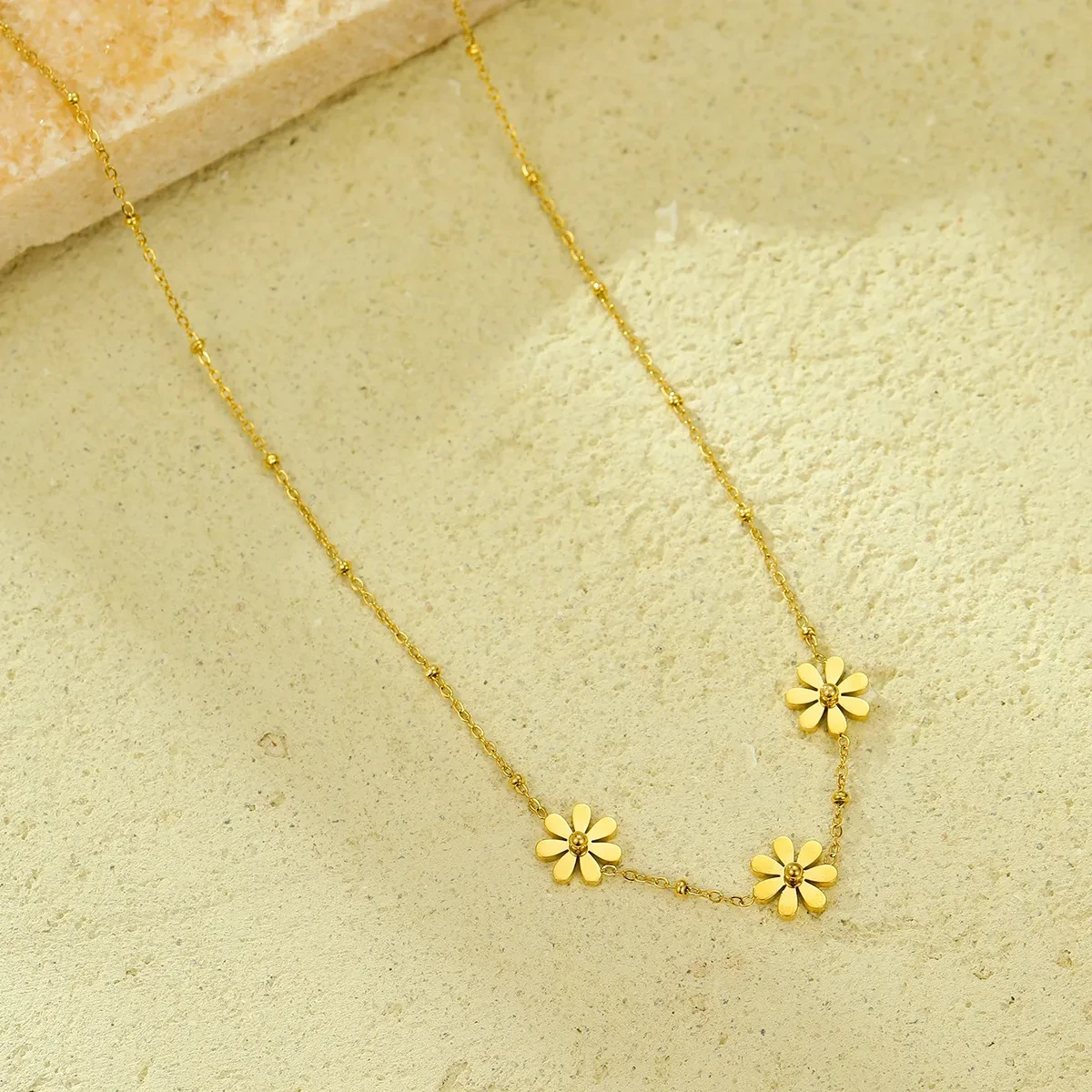 Style Sunflower Daisy Clavicle Necklace
