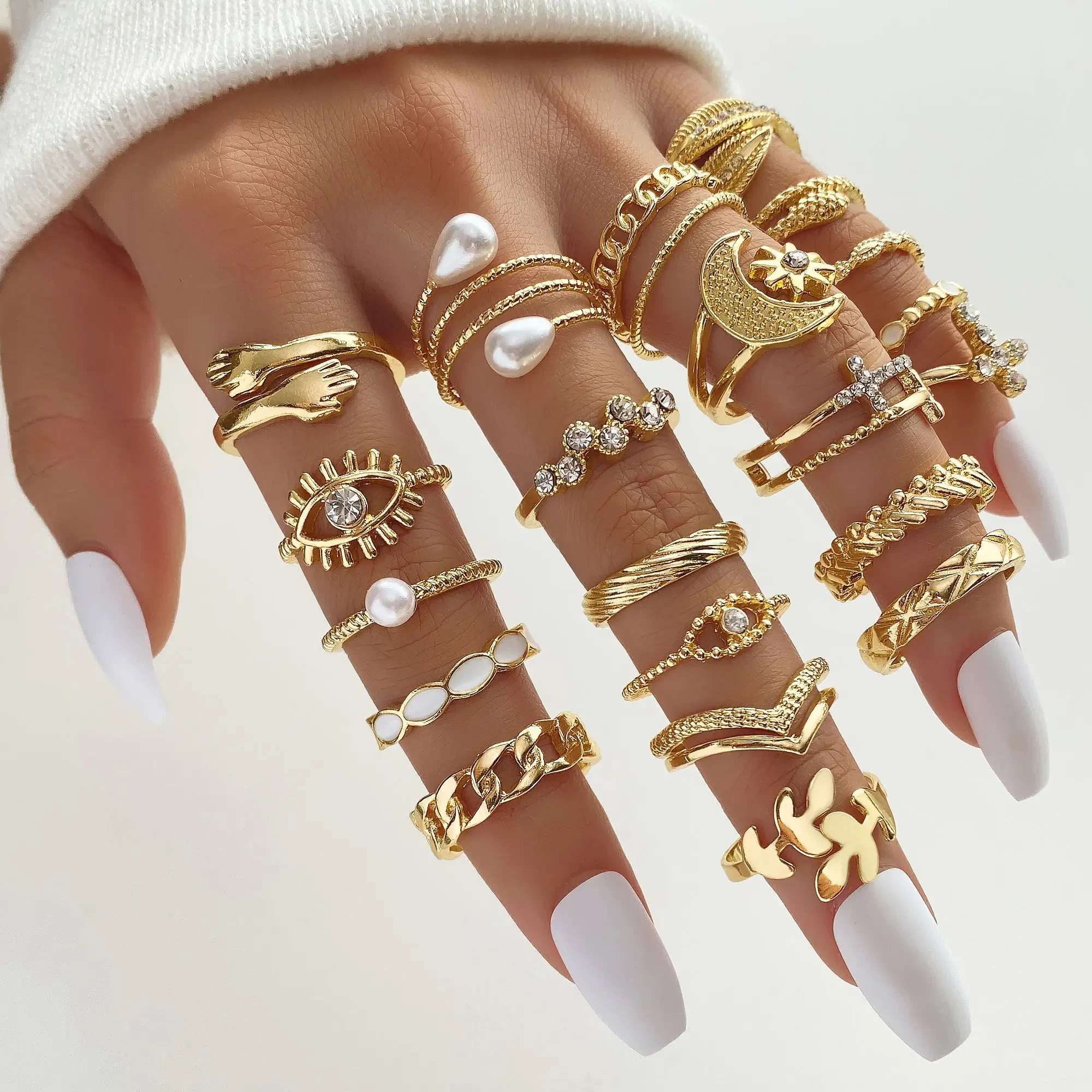 23 pcs Multi-Design Ring Set