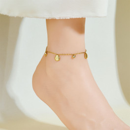 Golden Shell Charm Anklet
